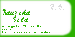 nauzika vild business card